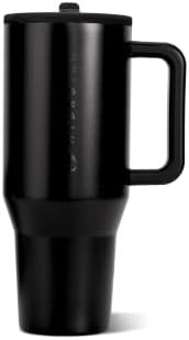 HydroJug Traveler 32oz, Insulated Tumbler with Handle & Straw, Black by Hydrojug