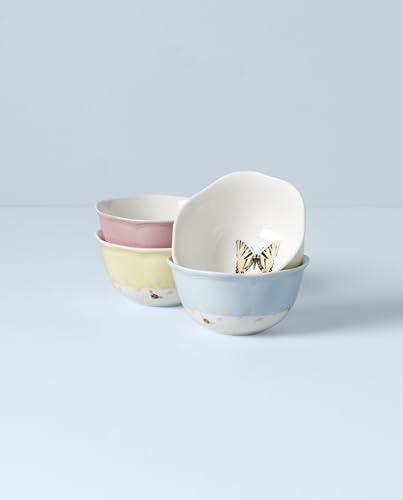 Lenox Butterfly Meadow Colors Porcelain Dessert Bowl Set for 4, (4-Piece) - Image 2