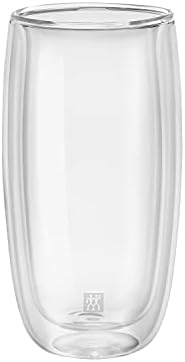 Zwilling J.A. Henckels 39500-120 Double Wall Glasses, 16.5 fl oz (470 ml), Set of 2, Tumbler, Highball, Heat Resistant, Double Wall Construction, Cup - Image 2