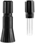 Espresso Powder Stirrer Tamper Distributor Rotary Adjustment Stainless Steel Stirring Coffee Accessories，Easy Clean(Black) by Unknown
