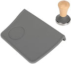 LiebeWH Coffee Tamp Mat Silicone Tamping Pad with Beech Tamper Food Grade - Image 4
