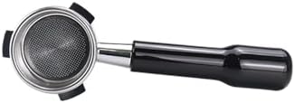 Coffee Bottomless Portafilter With Replaceable Filter Basket(54MM Black Plastic) by Unknown