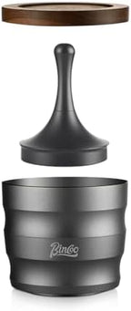 Bincoo Aluminum Alloy Dosing Rings Press for Coffee Powder-Espresso Powder Receiver Cup,Coffee Powder Receiver Container,Espresso Grounds Cup 51mm/53mm/58mm(Sliver) by Bincoo