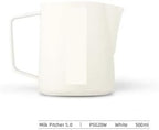 Classic Milk Frothing Pitcher 500ml Red Stainless Steel Steaming Pitchers Cappuccino/Latte Art Milk Cup Coffee Tool(600ml,1pec) - Image 2