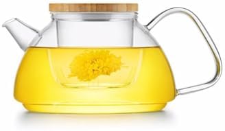 Removable Large Capacity Home Glass teapot Transparent Tea Set Tea Maker with Infuser Fruit Tea Kettle Water Pot Cleanable by Unknown