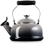 Le Creuset Enamel On Steel Whistling Tea Kettle, 1.7 qt., Oyster - Image 3