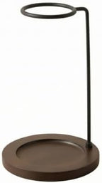 Coffee Station with Glass per, Walnut Stand by Unknown