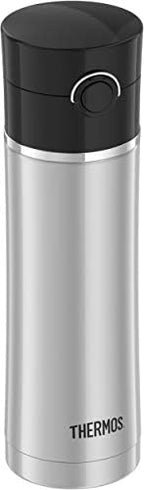 Thermos Sipp 16-Ounce Leak Proof Drink Bottle with Tea Infuser, Black, Stainless Steel - Image 2