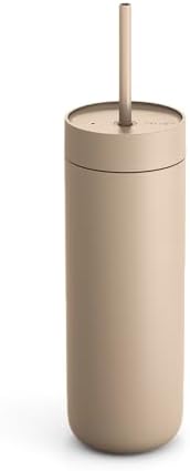 Fellow Carter Cold 20 oz Ceramic Lined Coffee Tumbler with Straw Lid by Unknown