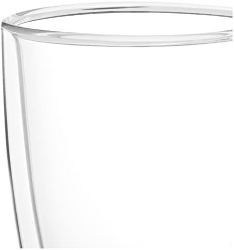 Safdie & Co. Barista Plus Insulated, Cappuccino Cups,Glass Coffee Mug, 435ml, Transparent- pack of 4 coffee mugs - Image 5