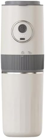 Electric Coffee Grinder and Brewing Combo Portable Coffee Maker Wireless Handbrewed Machine Rechargeable Battery Stainless Steel Cup 350ml Capacity (2566 English Version) by Unknown