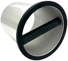 Rattleware Open Bottom Stainless Steel Knock Box Chute with Rubber Bar - Image 2