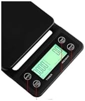 Electronic Scale, 3kg 0.1g 5kg Coffee Weighing Drip Scale with Timer Digital Kitchen High Precision LCD Scales,for Meal Prep, Baking and Cooking(Black) - Image 6