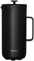 Scanpan to GO French Press Coffee Maker 1.0L, Black - Serves 8 Cups - 18/8 Food Grade Stainless Steel, Drip-Free Spout - Scratch-Free Coating - Dishwasher Safe by Scanpan