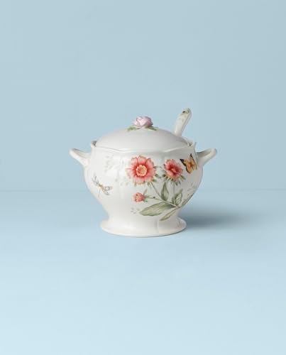 Lenox Butterfly Meadow Porcelain Soup Tureen and Ladle Set - Image 4