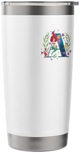 Disney Princess Alphabet Monogram Mermaid Letter A for Ariel Stainless Steel Insulated Tumbler - Image 3