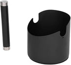 Stainless Steel Coffee Grounds Bucket with Rubber Base, Coffee Knock Box for Espresso Machines, Compact Dump Bin for Home, Cafes, Restaurants and Bars (Black large size (FC-05-2)) - Image 6