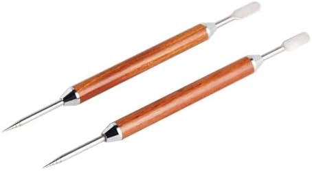 Decorating Art Pen Latte Pull Flower Needle Stainless Steel Coffee Cappuccino Espresso Art Needles Barista Coffee Accessories (Color : Stainless steel-2pcs) - Image 7