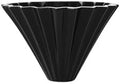 Ceramic Coffee Filter Cup Handmade Origami Flower Shape Funnel Drip Cafe Cake Home Barista Accessories Tools(Black) by Unknown