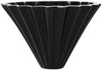 Ceramic Coffee Filter Cup Handmade Origami Flower Shape Funnel Drip Cafe Cake Home Barista Accessories Tools(Black) by Unknown