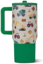 HydroJug Traveler 20oz Kids Insulated Tumbler with Handle, Under Construction - Image 4