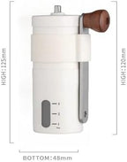 Manual Coffee Grinder Stainless Steel Coffee Bean Hand Crank Coffee Grinder Portable(White) - Image 2