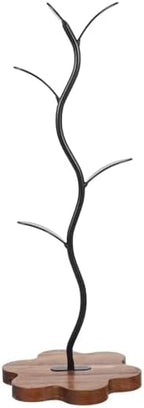 Wood Mug Stand Organizer for Countertop with Natural Wood Material and Moisture Protection, Coffee Cup Holder Rack for Desktop and Coffee Bar Storage, Stylish Mug Display Tree by Unknown