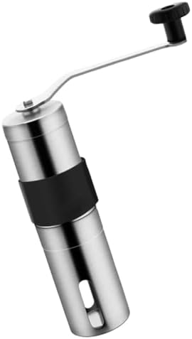 GALPADA Manual Coffee Grinder Hand Crank Portable Stainless Steel Bean Mill Adjustable Grinding for Home and Travel Brewing by GALPADA