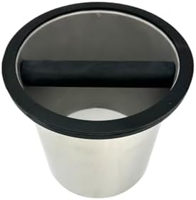 Rattleware Open Bottom Stainless Steel Knock Box Chute with Rubber Bar - Image 3