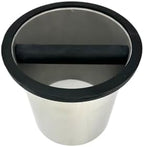Rattleware Open Bottom Stainless Steel Knock Box Chute with Rubber Bar - Image 3