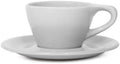 notNeutral Lino Porcelain Cup & Saucer Double Cappuccino 6 oz (6 oz, 6) by notNeutral