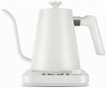 Electric Kettle Gooseneck Kettle With Long Spout Temperature Control Kettle With Digital Display And Rotary Knob 304 Stainless Steel Rapid Heating suitable for pour over coffee use, White by Unknown