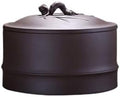 Purple Clay Tea Canister Jar - Large, Airtight, Snap Closure - Perfect for Spices, Tea, Coffee Beans - Elegant Modern Style by Unknown