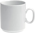 Revol White Mug (Set of 6) White Porcelain Coffee Mug 11.75-oz by Revol
