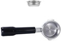 58MM Bottomless Filter Portafilter,Compatibility E61 brewing head, with 1/2/4 cups basket(Type z) by Unknown