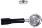 58MM Bottomless Filter Portafilter,Compatibility E61 brewing head, with 1/2/4 cups basket(Type z) by Unknown