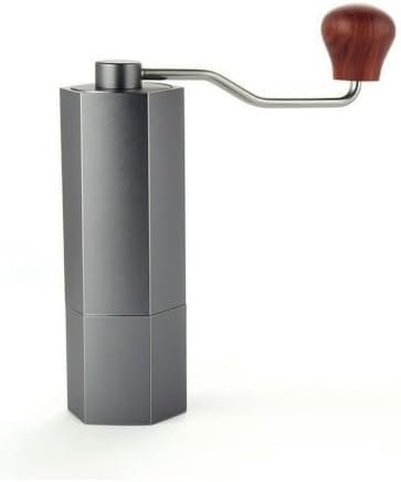 Manual Coffee Grinder Hand Crank Coffee Mill Bean Grinder Burr Coffee Maker With Classic Hand And Consistent Grounds Aluminum Alloy Suitable for home office camping by Bvdfgk