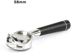 For Gaggia/Baby/Classic Coffee Machine Modified Handle Filter 58MM Bottomless Hollow Portafilter Stainless Steel Coffee Filter(58mm-Gaggia-black) - Image 2