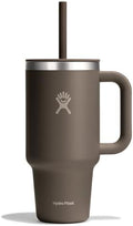 Hydro Flask Travel Tumbler with Handle, Lid and Straw - Insulated Stainless Steel in 32 Oz Sandpiper by Unknown