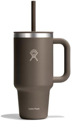 Hydro Flask Travel Tumbler with Handle, Lid and Straw - Insulated Stainless Steel in 32 Oz Sandpiper by Unknown