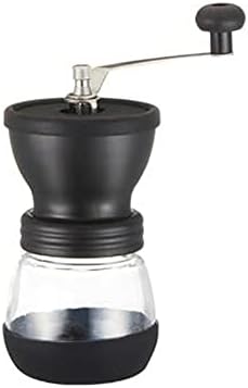 Coffee Accessories Portable Manual Coffee Machine, Grinder Adjustable Ceramic Burr Mill Hand Crank Household Crusher Coffee Bean Tools Household Office (Color : B) by Unknown