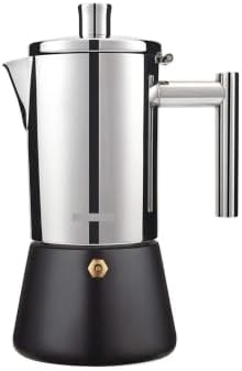 Stainless Moka Pot Stovetop Espresso Maker Induction Italian Coffee 1-9Cups by Unknown
