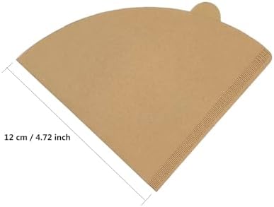 Cone Coffee Filters, 100/200 Count 1-4 Cups Unbleached Natural Brown V02 Disposable Coffee Filter Paper(Brown 200 pcs) - Image 2