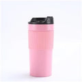 Portable Coffee Maker French Press Insulated Mug with Double Walled Insulated Vacuum Coffee Tea Mug for Travel Outdoor(Pink) by Unknown