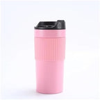 Portable Coffee Maker French Press Insulated Mug with Double Walled Insulated Vacuum Coffee Tea Mug for Travel Outdoor(Pink) by Unknown