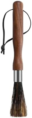 Bristle Coffee Machine Cleaning Brush Black Walnut Wood Grinder Kitchen Maker Cleaner Tool(Brush A) by Unknown