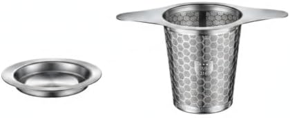 Office Desk & Home Mug Brewing: 316 Stainless Steel Tea Infuser with Fine Mesh Strainer for Loose Leaf (Silver, 1 Pack) by Unknown