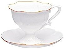 Coffee Set Cup and Saucer Golden Ribbon Natasha 2 pc Wedding by Unknown