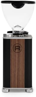 Rocket Espresso Giannino Espresso Grinder | 55mm | Stepless | Programmable Dosing | Insulated Case | (Black/Wood) by RocketEspressoMilano