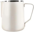 Milk Frother Cup Stainless Steel Stainless Steel Milk Frothing Jug Long Rounded Spout Latte Art Pitcher Frother Professional Barista Steaming Accessorie(600ml-Beige) by Unknown